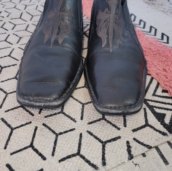 LOUNGE by MARK NASON ENCLAVE LOAFER w CELTIC CROSS LEATHER SZ 9.5 - Picture 2 of 15